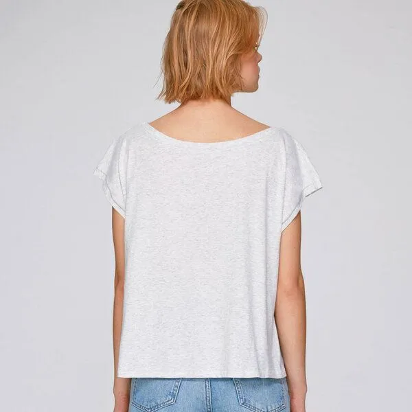 Gary Mash GARY MASH Cropped Shirt Atmosphere aus Biobaumwolle, Hellgrau, – Produktbild 4 von 4