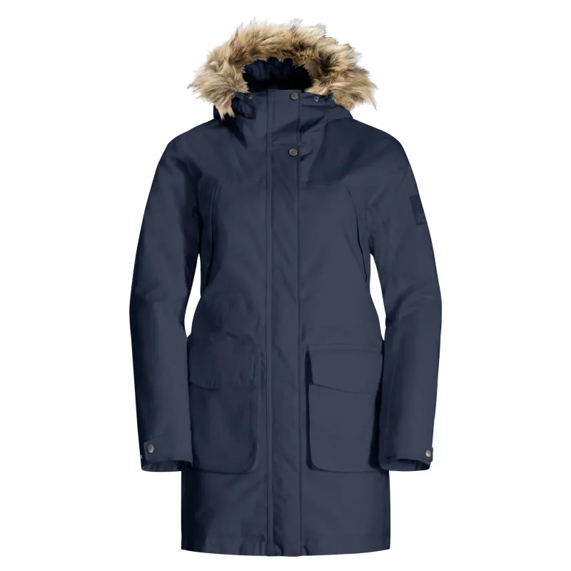 Jack Wolfskin Isolierender Parka für Frauen Jack Wolfskin Winterfrost, Blau, – Produktbild 1 von 1