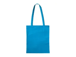 Baumwoll-Tragetaschen, hellblau 38x42 cm mit zwei langen Henkeln – Produktbild 1 von 1
