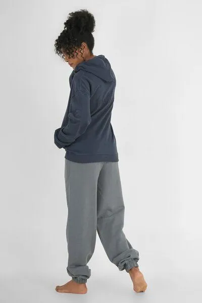 paigh paigh Zip Hoodie Unicolor, Dunkelblau, – Produktbild 4 von 4