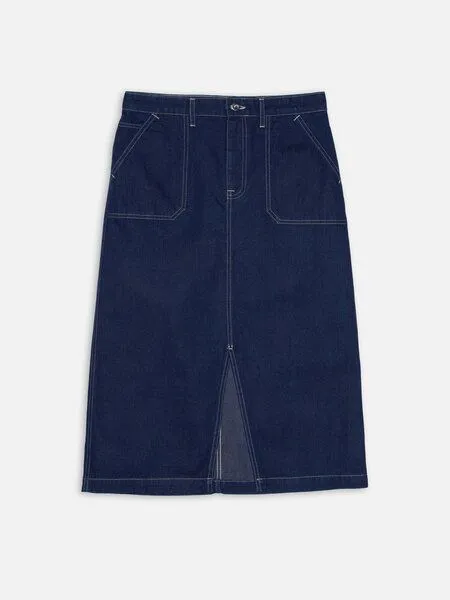 Nudie Jeans Nudie Jeans Boel Painter Denim Skirt, Blue, – Produktbild 4 von 4
