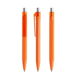 prodir prodir QS50 PMT Push Kugelschreiber, Orange-Silver satin finish, Silber / orange, – Produktbild 1 von 1