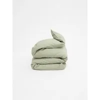 erlich textil erlich textil Cotton Linen Select Bettdeckenbezug aus Bio-Baumwolle, Leinen Mix, made in Europe, Pistazie, – Produktbild 1 von 3
