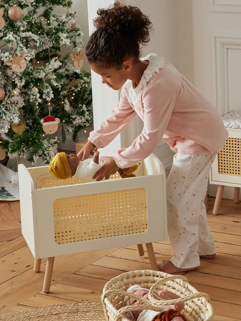 Vertbaudet Puppenbett PETITE POESIE, Weiß, – Produktbild 1 von 4
