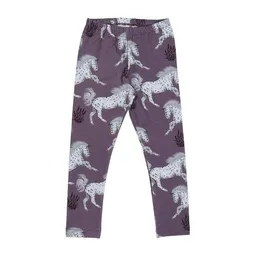Walkiddy Kinder Leggings Schimmel Bio-Baumwolle – GOTS-zertifizierte Walkiddy Stretch-Hose mit Pferde-Print, weich, bequem & ideal für Alltag und Kita – Produktbild 1 von 1