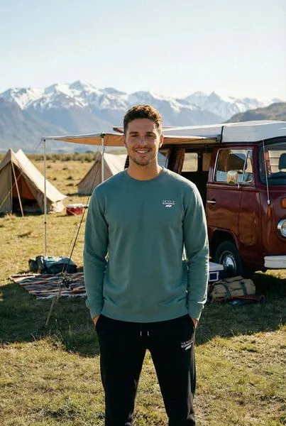 THE FACE OF ELEMENTS The Face of Elements Element - Regular Fit Sweatshirt aus 100% Bio-Baumwolle, Green bay (grün), – Produktbild 1 von 3