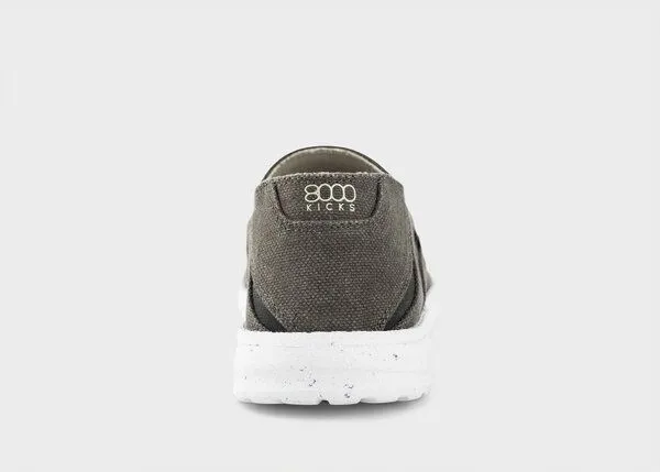 8000Kicks 8000Kicks SunSlide Hanf-Slipper in Dunkelgrün – Produktbild 4 von 4