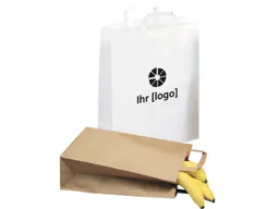 Tragetasche 32x11x40 cm  90g/m² mit Innenhenkel Recycling braun – Produktbild 1 von 1