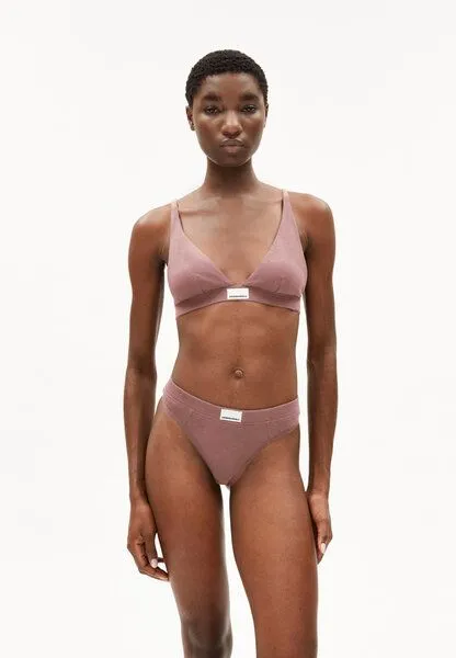 ARMEDANGELS ARMEDANGELS OSILAARI RIB Damen Ripp-Triangle Bralette aus Bio-Baumwoll Mix, Light berry, – Produktbild 1 von 4