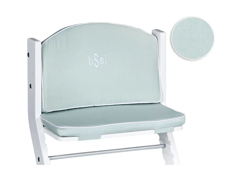 tiSsi® Sitzpolster für Kinderhochstuhl, Sitzverkleinerer 40 x 26 x 4 cm, 38 x 26 x 4 cm, mint jade, Grün, – Produktbild 1 von 2