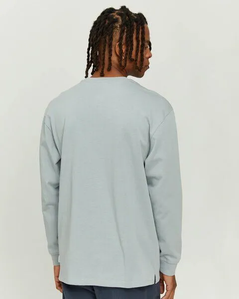 Mazine Mazine Langarmshirt Marek - aus Bio-Baumwolle, Ice blue (blau), – Produktbild 2 von 3
