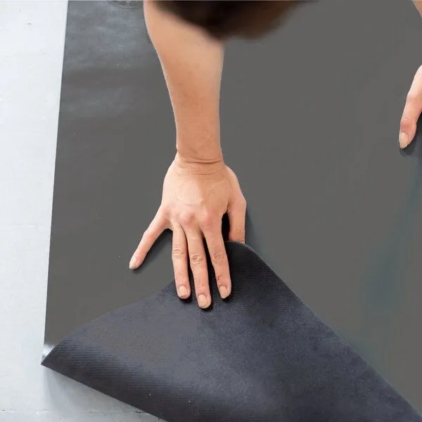 DIYogi DIYogi Yogamatte Naturkautschuk, Schlichtes grau, – Produktbild 4 von 4