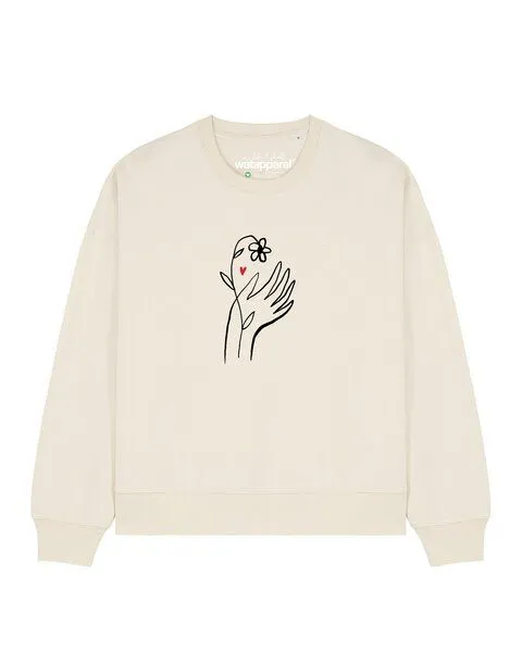watapparel watapparel Sweatshirt Frauen Self Love, Natural raw, – Produktbild 1 von 2