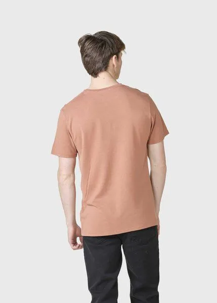 Klitmøller Collective Klitmøller Collective Basic T-Shirt Rufus, Burnt sienna, – Produktbild 2 von 4