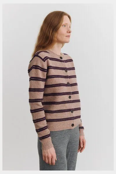 FUB FUB - Cardigan Lambswool, Tivoli/violet, – Produktbild 3 von 3