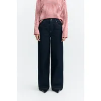 thinking mu Thinking MU Damen vegan Jeans Mit Weitem Bein Hedda Dunkelblau, Blau, – Produktbild 1 von 1