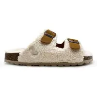 thies Vegane "thies ® Eco Teddy Mixed Sandale" aus rec. PET & Biobaumwolle, Cognac teddy, – Produktbild 1 von 1