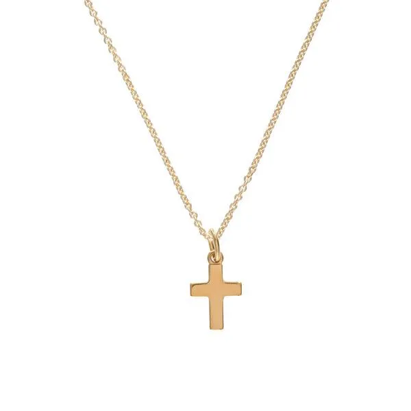 BELLYBIRD Jewellery BELLYBIRD Jewellery Halskette - kleines Kreuz, Anhänger/ Silber/ Silber vergoldet, Silver, – Produktbild 1 von 4