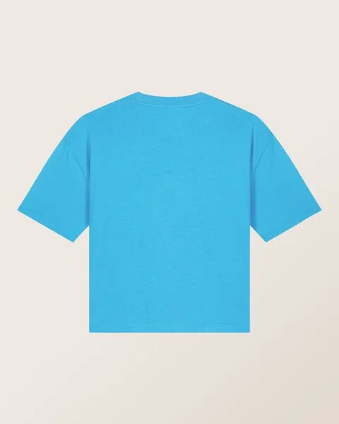 THE FACE OF ELEMENTS The Face of Elements Bold - Relaxed Boxy Fit T-Shirt aus Bio-Baumwolle, Sky blue (blau), – Produktbild 1 von 3