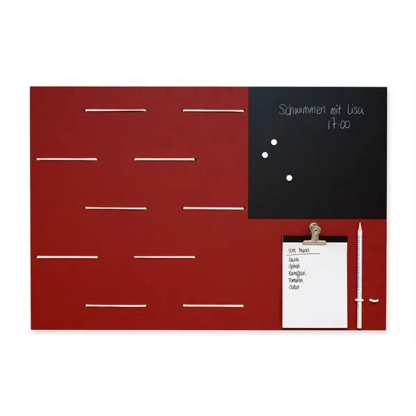 klotzaufklotz klotzaufklotz Memoboard Linoleum, Rot, – Produktbild 2 von 4