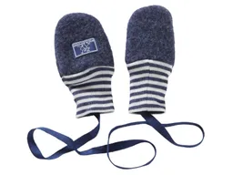 Pickapooh Pickapooh Baby und Kinder Fäustlinge Bio-Merinowolle Fleece marine Gr.1 (bis 9 Monate) – Produktbild 1 von 1