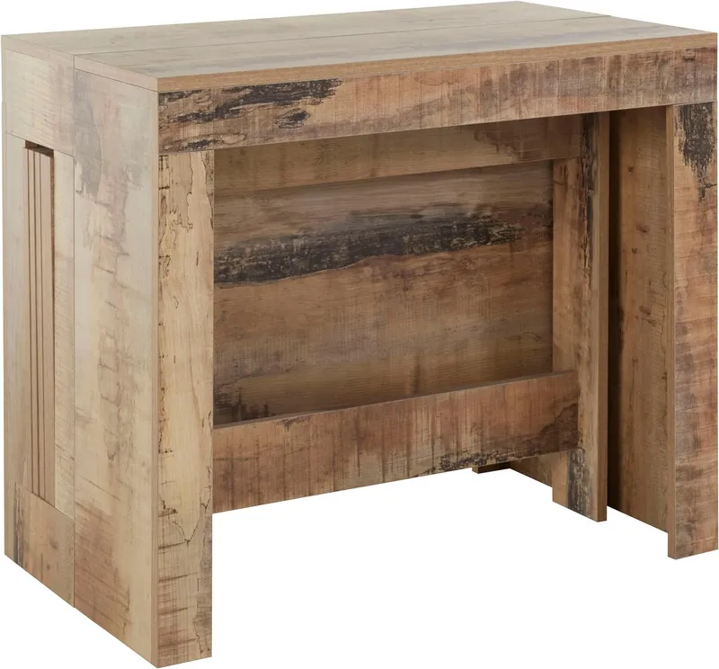 Home affaire Esstisch Praktika, Küchentisch, Wohnzimmertisch, Speisetisch, mit Auszugsfunktion, ausziehbar von 50 cm auf 300 cm, Beige, – Produktbild 1 von 8