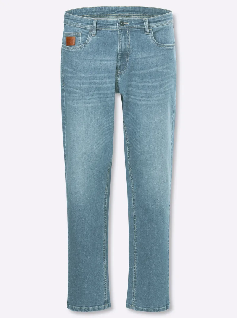 marco donati 5-Pocket-Jeans blue-bleached, Blue-bleached, – Produktbild 1 von 2