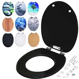 Casaria® Toilettensitz Schwarz mit Absenkautomatik – Produktbild 1 von 1