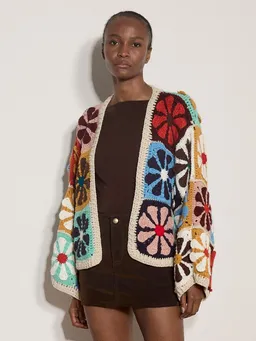 Apricot Apricot Cardigan Häkelstrickjacke mit Blumendesign – Produktbild 1 von 1