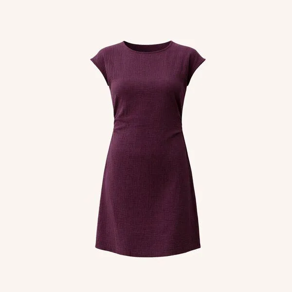 NORDLICHT NORDLICHT Musselin Kleid Jule, Cherry, – Produktbild 2 von 4