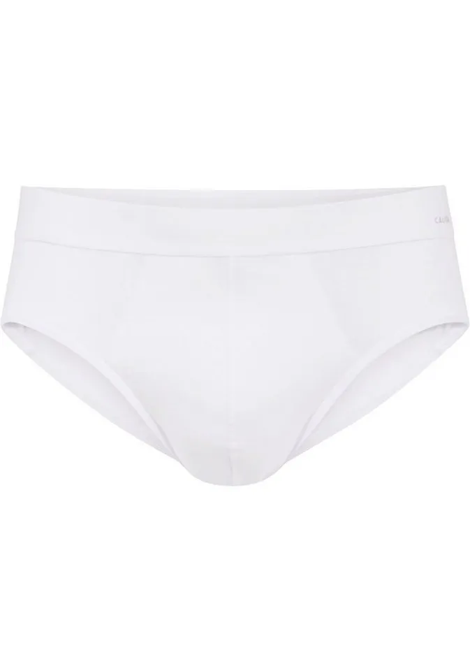 CALIDA CALIDA Slip Cotton Code Baumwoll-Mix, elastisch, ohne Eingriff, Single Jersey, weich, Weiß, – Produktbild 3 von 5