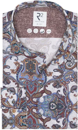R2 Amsterdam R2 Amsterdam R2 Hemd Lyocell Paisley – Produktbild 1 von 1