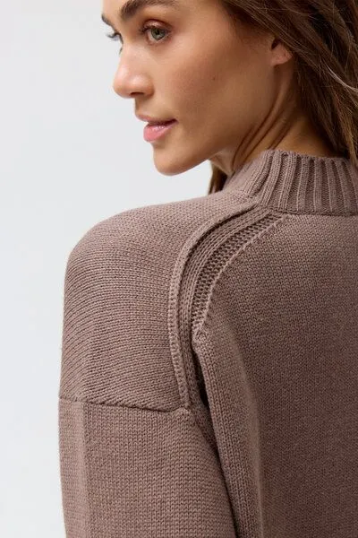 People Wear Organic People Wear Organic Strick Pullover, Natural, – Produktbild 3 von 4
