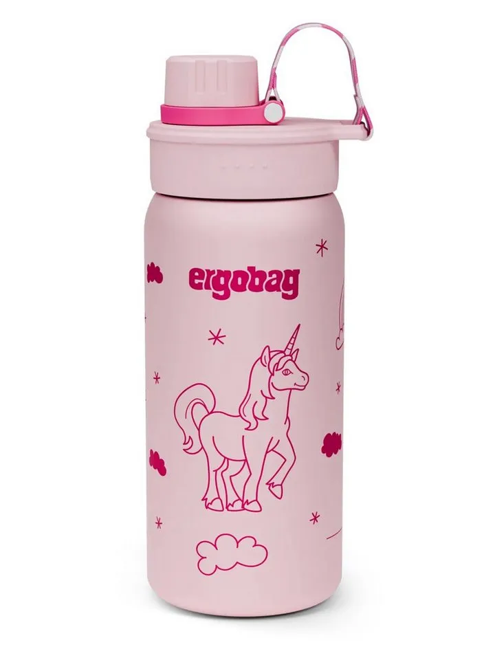 Ergobag Ergobag Trinkflasche Edelstahl Trinkflasche, auslaufsicher und kohlensäuregeeignet, Grün, – Produktbild 6 von 9