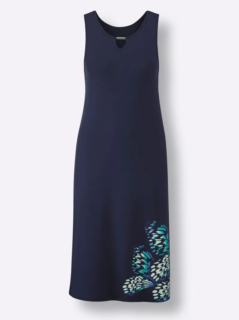 feel good Sommerkleid marine-royalblau, Marine-royalblau, – Produktbild 2 von 2