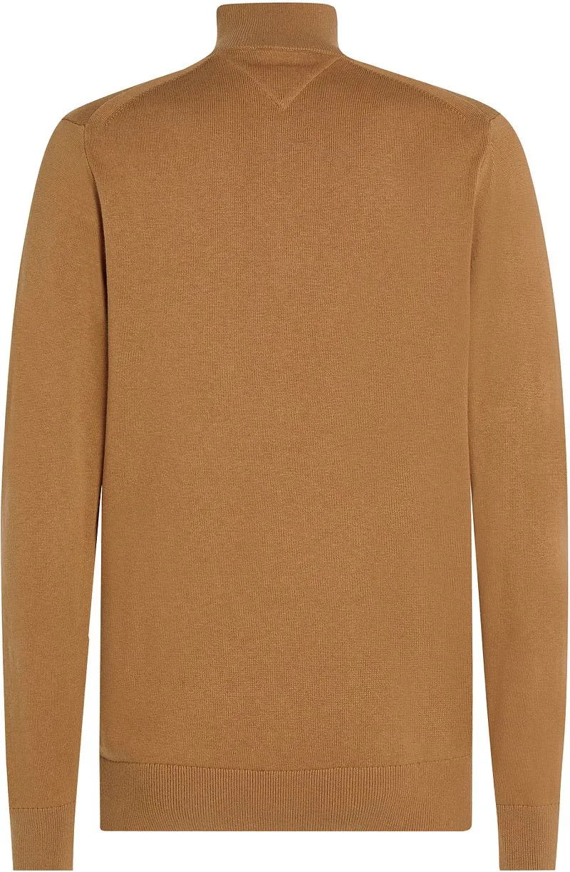 Tommy Hilfiger Tommy Hilfiger Half Zip Pullover Camel - Größe XL, Braun, – Produktbild 2 von 2