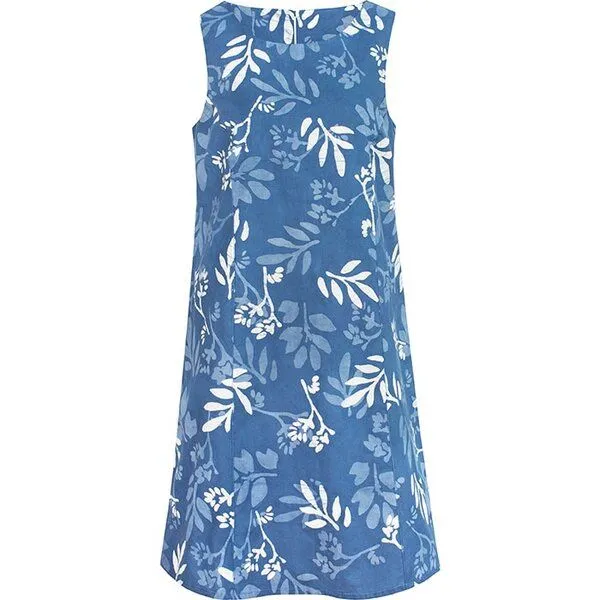 Global Mamas Global Mamas Bio Kleid - Boardwalk - Canopy, Blau (forage stone), – Produktbild 1 von 3