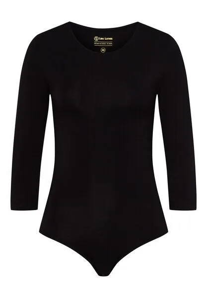 Les Lunes Les Lunes 3/4-Arm Body „Alena Body 3/4 Sleeve“, Schwarz, – Produktbild 2 von 4