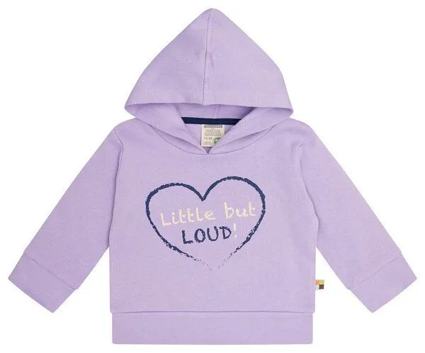 loud + proud loud + proud Babys & Kinder Hoodie mit Druckmotiv, GOTS-zertifiziert, Lilac, – Produktbild 1 von 2