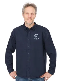 Life-Tree Life-Tree Hemd aus Biobaumwolle Fairwear für Herren Circle mit Brust-Logo – Produktbild 1 von 1