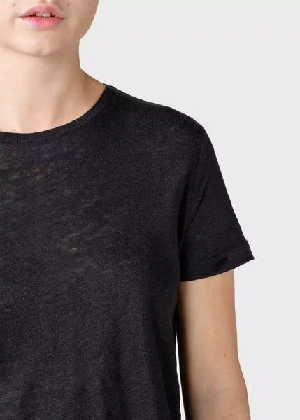 Klitmøller Collective Klitmøller Collective Leinen T-shirt Modell: Rikke, Black (schwarz), – Produktbild 4 von 5
