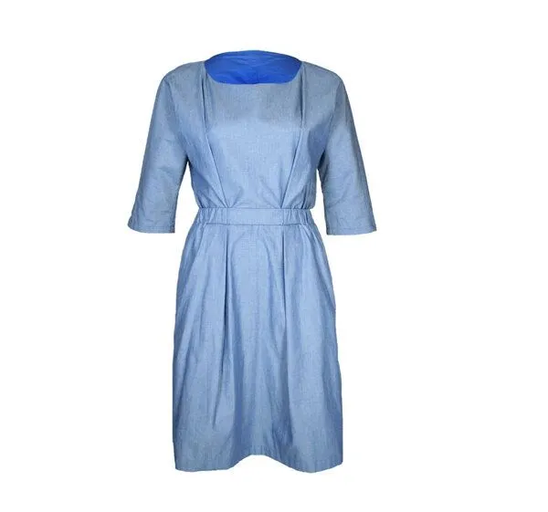 FORMAT FORMAT NEAT Kleid, Light denim, – Produktbild 1 von 3