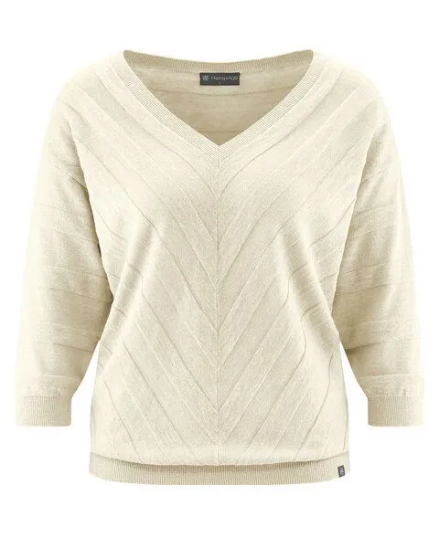HempAge HempAge Hanf Pullover, Natur (beige), – Produktbild 2 von 3