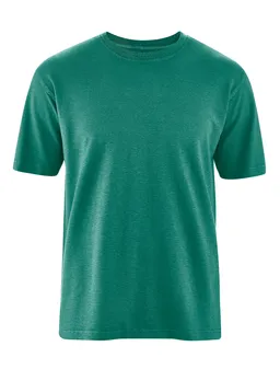 HempAge Hempage Herren vegan T-Shirt Basic Jungle Grün – Produktbild 1 von 1