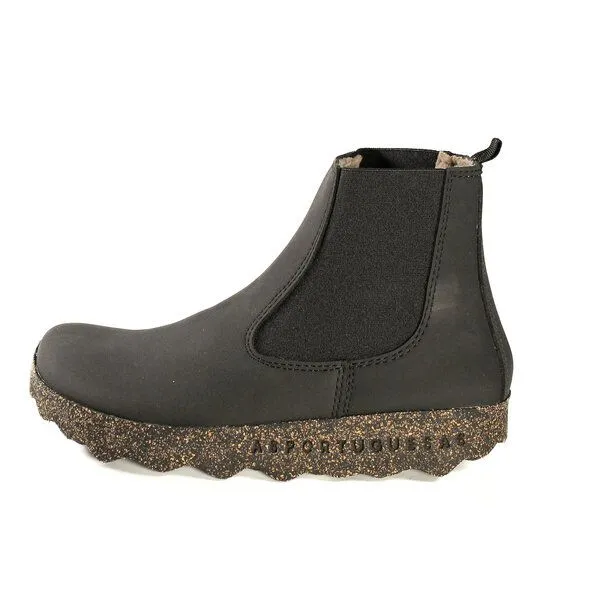 ASPORTUGUESAS ASPORTUGUESAS vegane Barefoot Chelsea Stiefel CIVET, Schwarz, – Produktbild 2 von 4