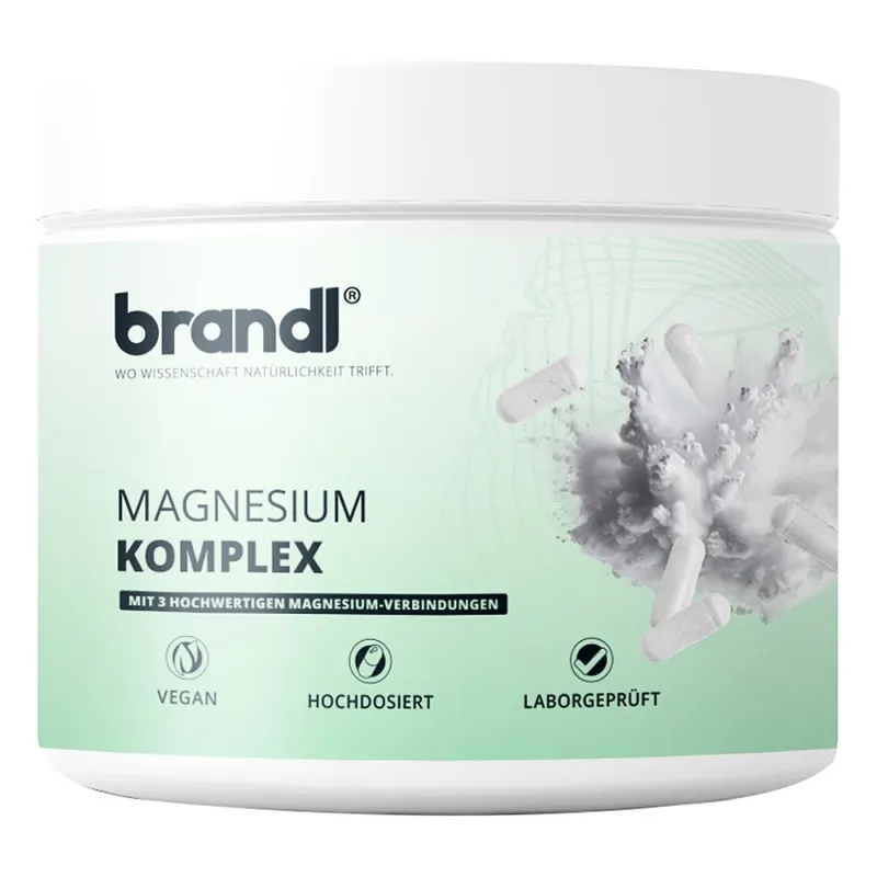 Brandl Nutrition Brandl Nutrition Magnesium-Komplex aus Citrat, Malat & Bisglycinat - ideal für Sportler Kapseln, Hochdosierte Kapseln mit 375 mg, unabhängig laborgeprüft – Produktbild 5 von 5