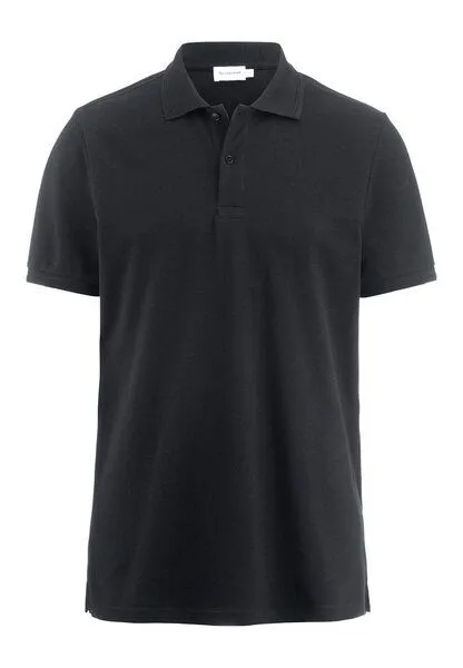 hessnatur hessnatur Piqué Polo Regular aus reiner Bio-Baumwolle, Schwarz, – Produktbild 7 von 7