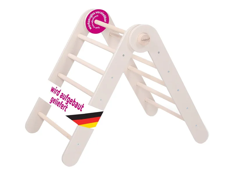 Babybay Babybay Kletterdreieck Littlefoot Maße: 60,6 x 18,2 x 81,3 cm, Natur, – Produktbild 1 von 2