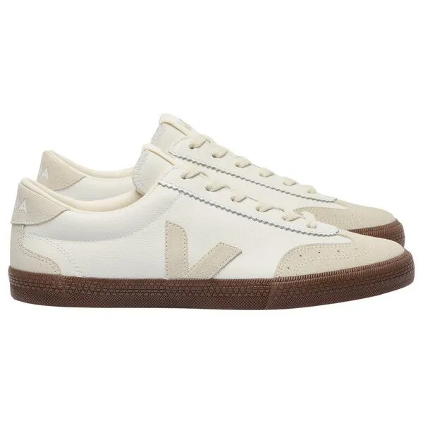 Veja Veja Herren-Sneaker Volley OT Leather White Natural Bark – Produktbild 1 von 3