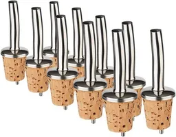 Kork-Deko Kork-Deko 10er Pack, Ausgießer für Spirituosen - gerade, Ø = 17 mm - Aufsatz aus Naturkork - ideal für Cocktails – Produktbild 1 von 1